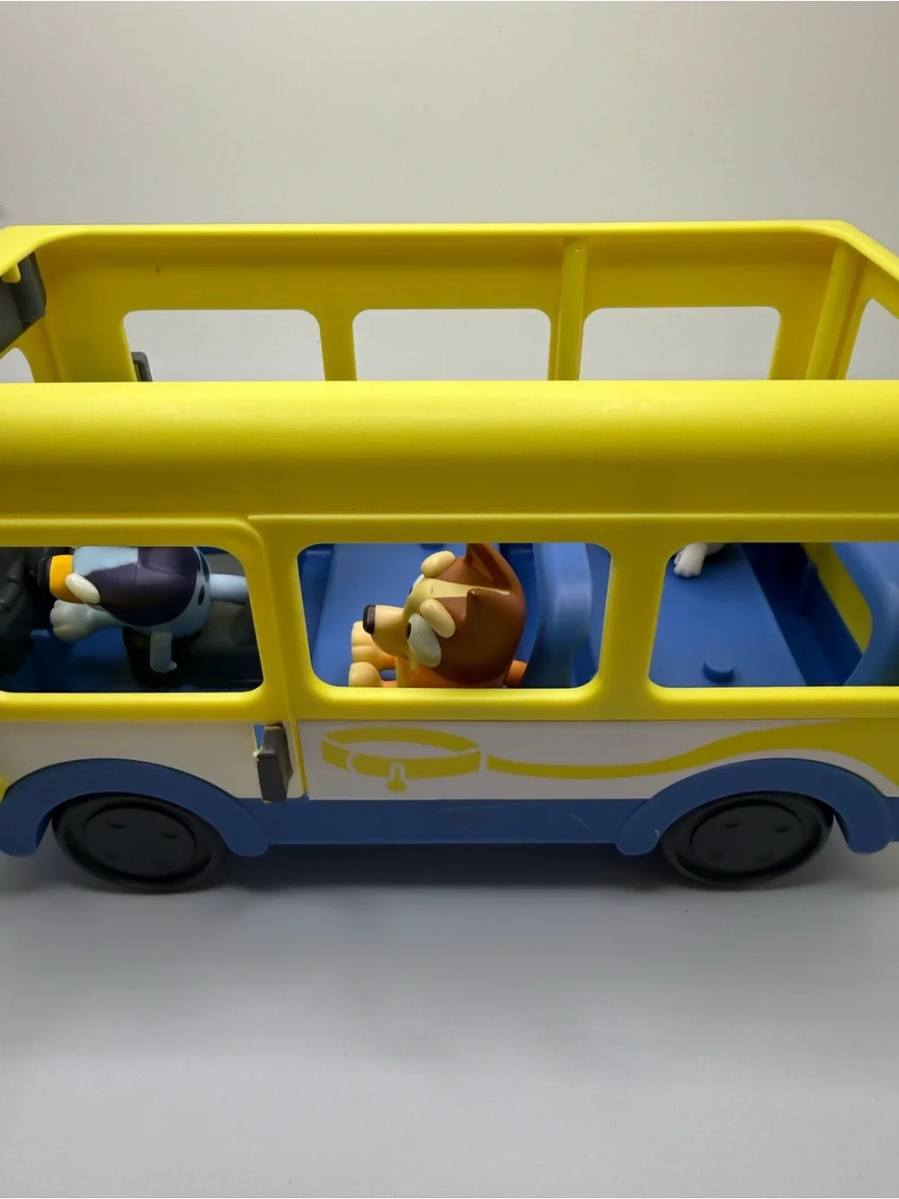 Disney Bluey Yellow Adventure Toy School Bus with Figures